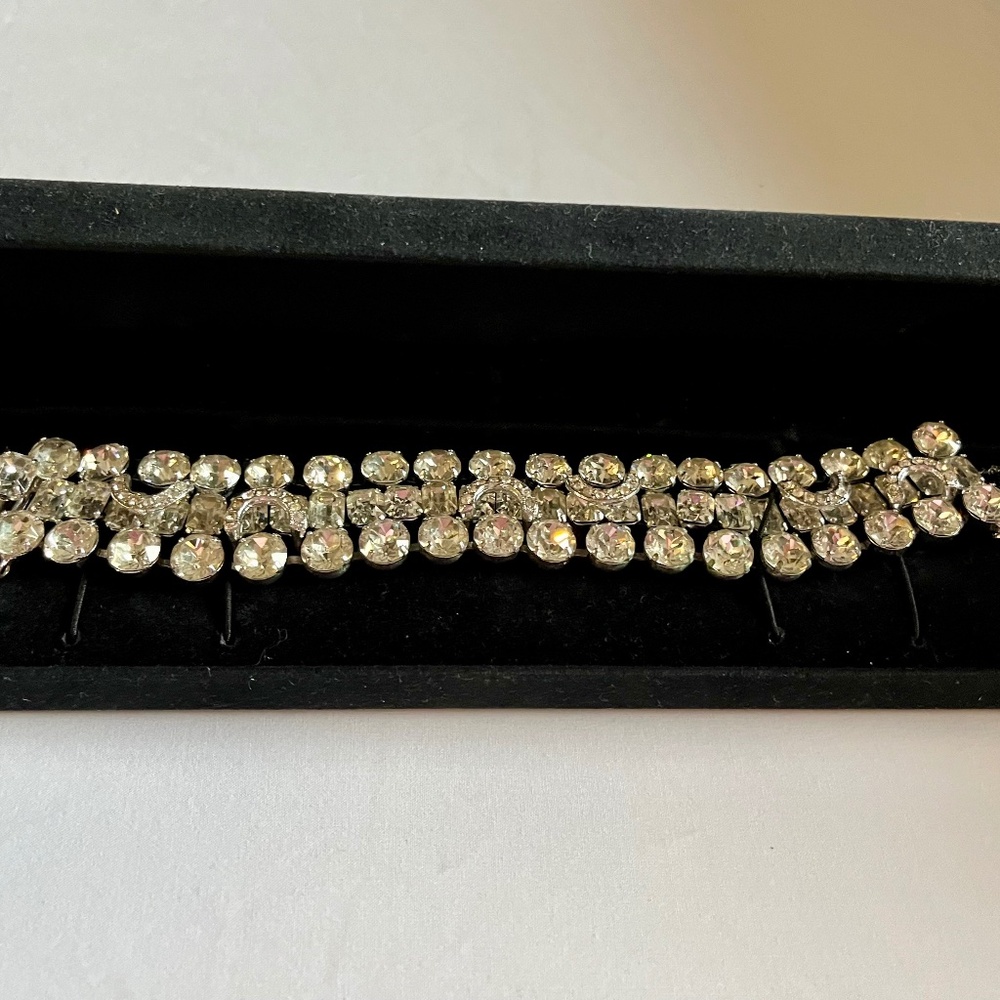 Eisenberg Blitz signed Crystal Bling Cuff